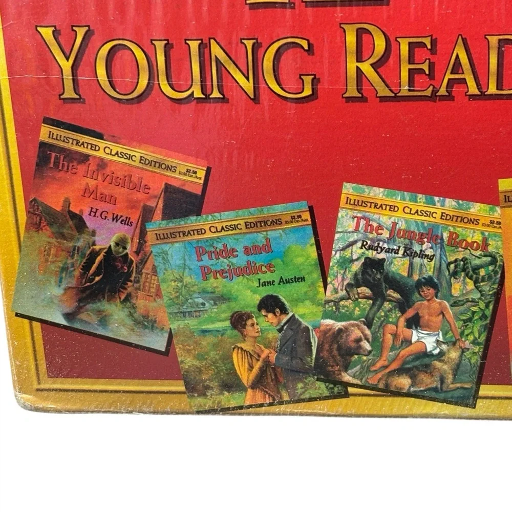 Vintage Set of 12‎ Illustrated Young Readers Classics Books NEW